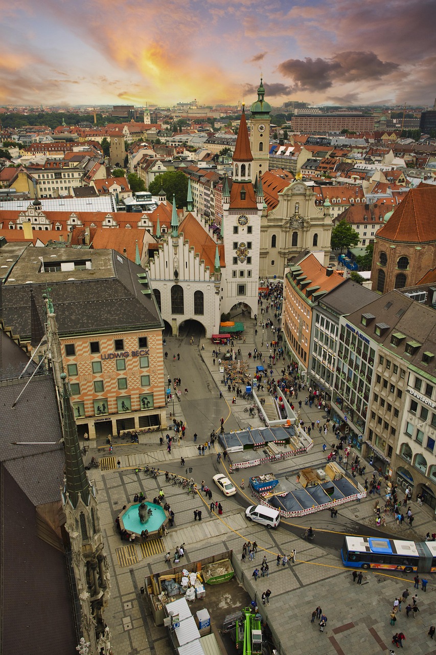 munich, city, architecture, evening, landmark, skyline, munich, munich, munich, munich, munich